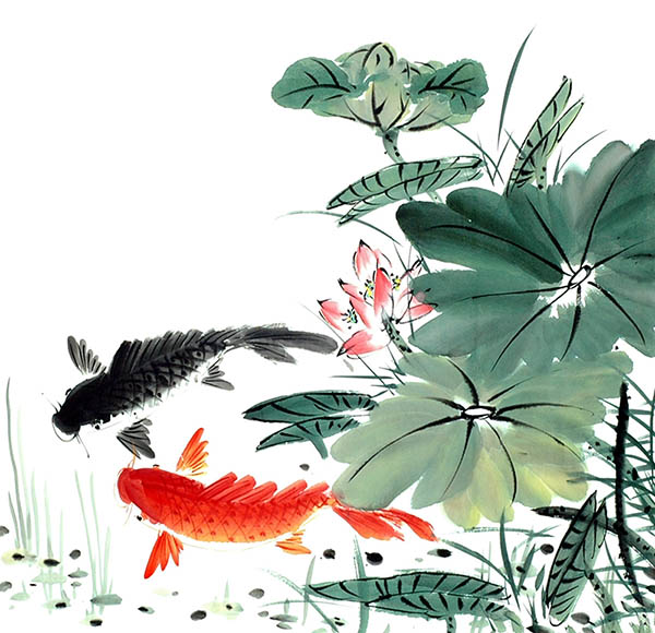 Koi Fish,68cm x 68cm(27〃 x 27〃),xzx21112011-z