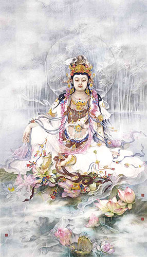 Kuan Yin,120cm x 240cm(47〃 x 94〃),3011007-z