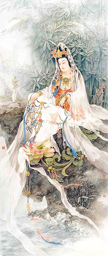 Kuan Yin,120cm x 320cm(47〃 x 126〃),3011008-z