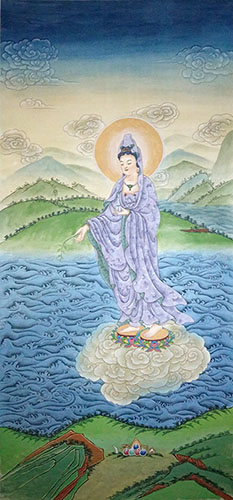 Kuan Yin,80cm x 190cm(31〃 x 75〃),3011015-z