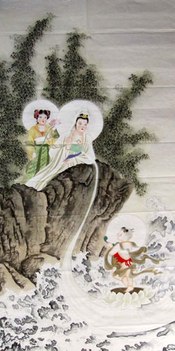 Kuan Yin,66cm x 136cm(26〃 x 53〃),3082003-z