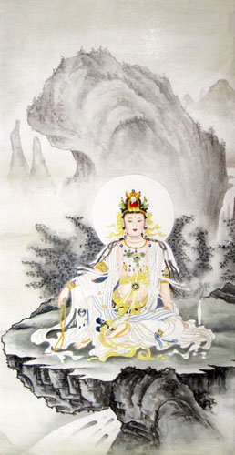 Kuan Yin,66cm x 136cm(26〃 x 53〃),3082021-z
