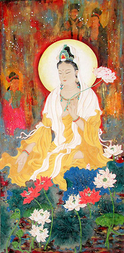 Kuan Yin,69cm x 138cm(27〃 x 54〃),3387006-z