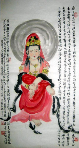 Kuan Yin,50cm x 100cm(19〃 x 39〃),3518072-z