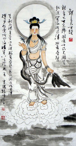 Kuan Yin,50cm x 100cm(19〃 x 39〃),3518095-z