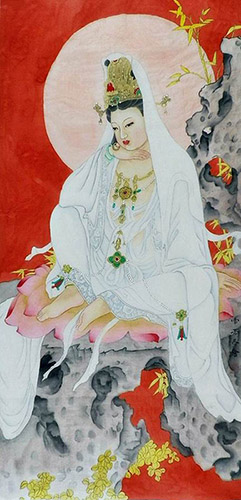 Kuan Yin,66cm x 136cm(26〃 x 53〃),3547008-z