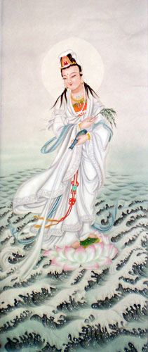 Kuan Yin,40cm x 98cm(16〃 x 38〃),3803001-z