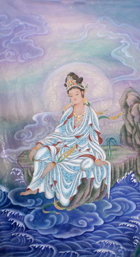 Kuan Yin,60cm x 110cm(24〃 x 43〃),3803004-z