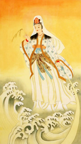 Kuan Yin,55cm x 95cm(22〃 x 37〃),3809004-z