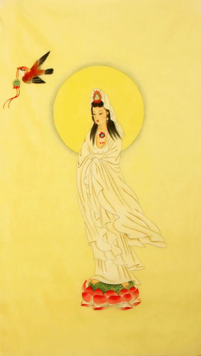 Kuan Yin,55cm x 95cm(22〃 x 37〃),3809006-z