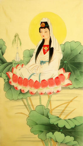 Kuan Yin,55cm x 95cm(22〃 x 37〃),3809008-z