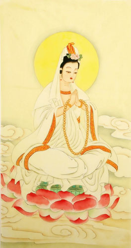 Kuan Yin,50cm x 90cm(19〃 x 35〃),3809014-z