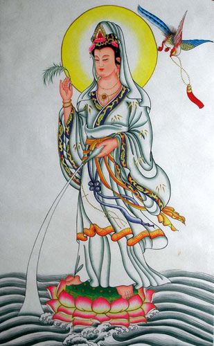 Kuan Yin,70cm x 120cm(27〃 x 47〃),3811016-z