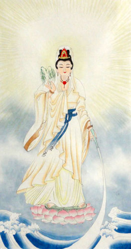 Kuan Yin,34cm x 69cm(13〃 x 27〃),3811018-z