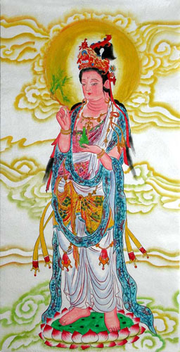 Kuan Yin,40cm x 80cm(16〃 x 31〃),3811020-z