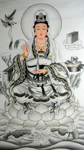 Kuan Yin,66cm x 130cm(26〃 x 51〃),3811021-z