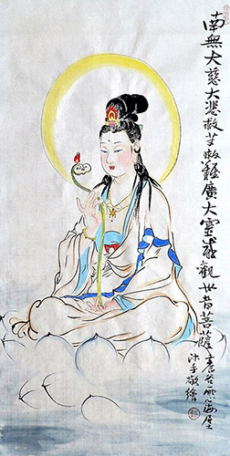 Kuan Yin,50cm x 100cm(19〃 x 39〃),xhjs31118023-z