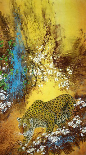 Leopard,90cm x 170cm(35〃 x 67〃),4682005-z