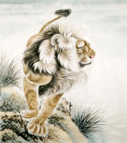 Lion,85cm x 93cm(33〃 x 37〃),4733007-z