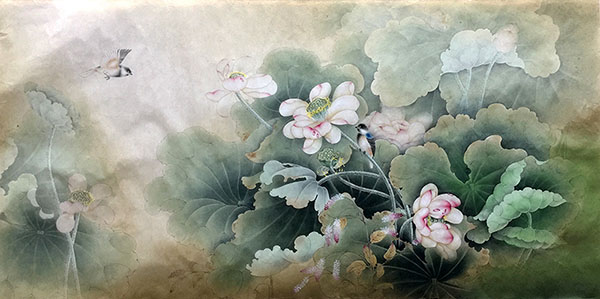 Lotus,68cm x 136cm(27〃 x 54〃),2011023-z