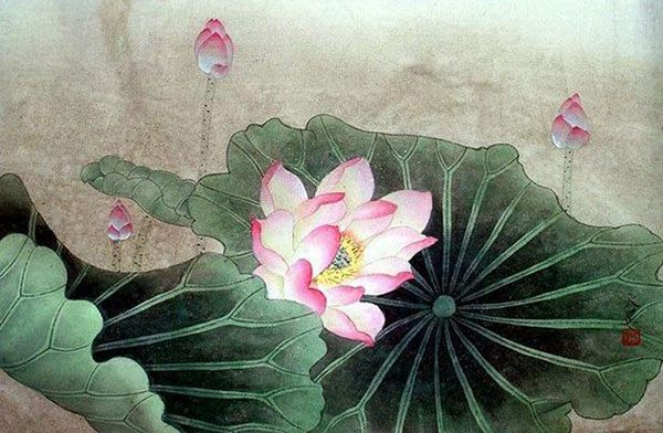 Lotus,50cm x 33cm(19〃 x 13〃),2320003-z