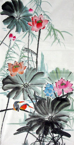 Lotus,69cm x 138cm(27〃 x 54〃),2322005-z