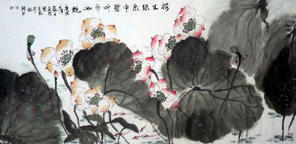 Lotus,69cm x 138cm(27〃 x 54〃),2325025-z