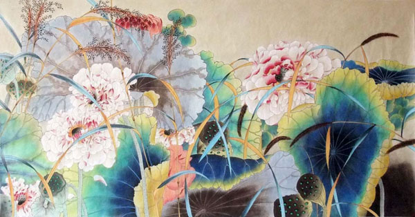 Lotus,66cm x 136cm(26〃 x 53〃),2352023-z