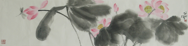 Lotus,34cm x 138cm(13〃 x 54〃),2388005-z