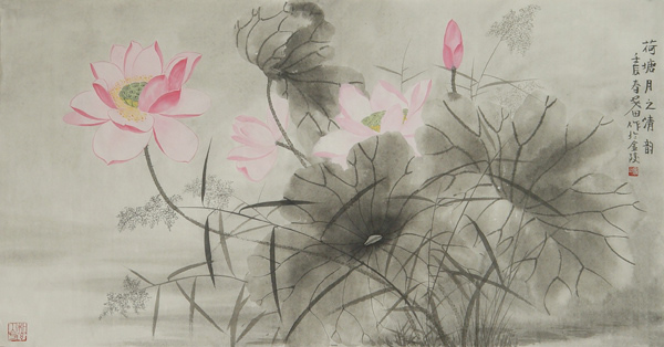 Lotus,50cm x 100cm(19〃 x 39〃),2388007-z