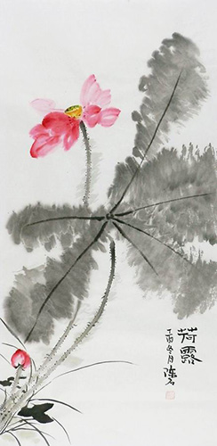 Lotus,50cm x 100cm(19〃 x 39〃),2407008-z