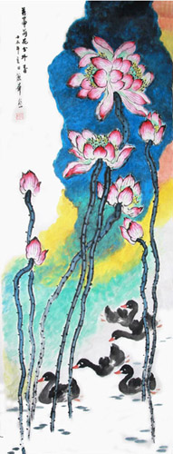 Lotus,49cm x 138cm(19〃 x 54〃),2485068-z