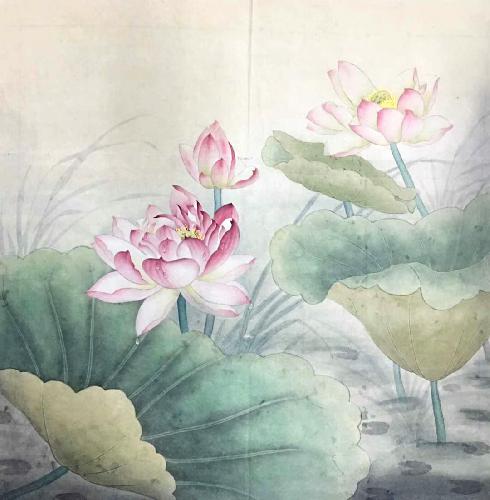 Lotus,68cm x 68cm(27〃 x 27〃),2574025-z