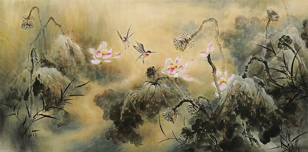 Lotus,69cm x 138cm(27〃 x 54〃),2574026-z