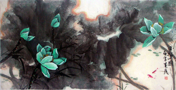 Lotus,66cm x 136cm(26〃 x 53〃),2695010-z