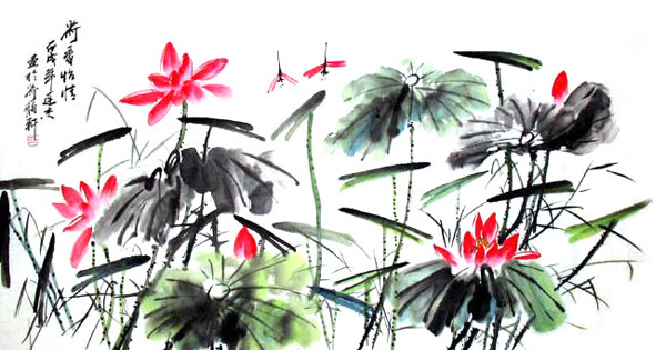 Lotus,69cm x 138cm(27〃 x 54〃),2922002-z