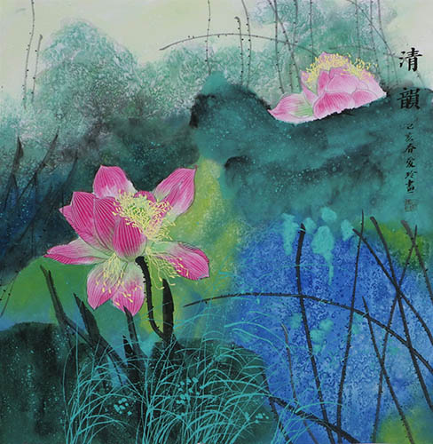 Lotus,68cm x 68cm(27〃 x 27〃),gal21178011-z