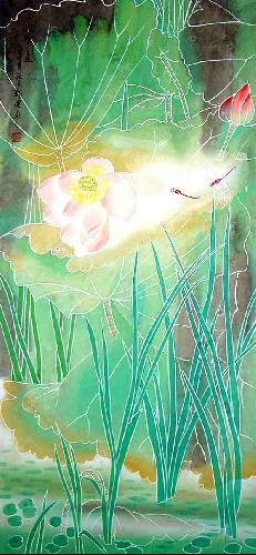 Lotus,50cm x 100cm(19〃 x 39〃),zj21100003-z