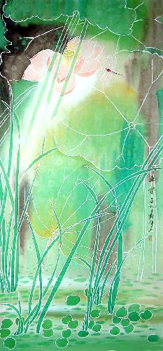 Lotus,50cm x 100cm(19〃 x 39〃),zj21100005-z