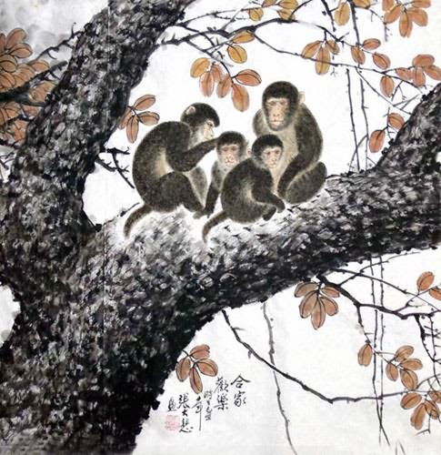 Monkey,69cm x 69cm(27〃 x 27〃),4721026-z