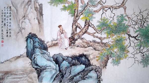 Mountain and Water,50cm x 100cm(19〃 x 39〃),1006040-z