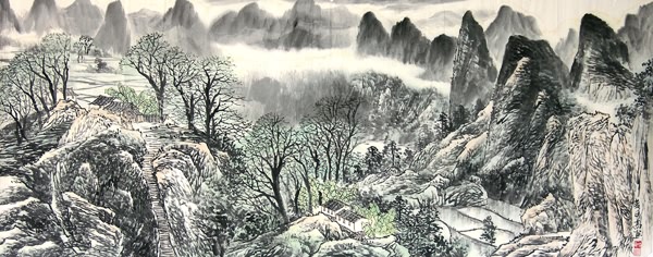 Mountains,70cm x 180cm(28〃 x 70〃),1001002-z