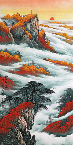 Mountains,69cm x 138cm(27〃 x 54〃),1026011-z