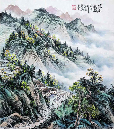 Mountains,65cm x 55cm(25〃 x 22〃),1061049-z