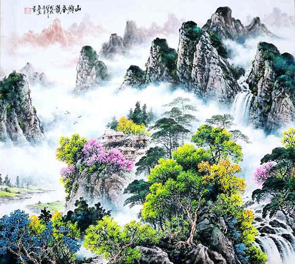 Mountains,97cm x 90cm(38〃 x 35〃),1061053-z