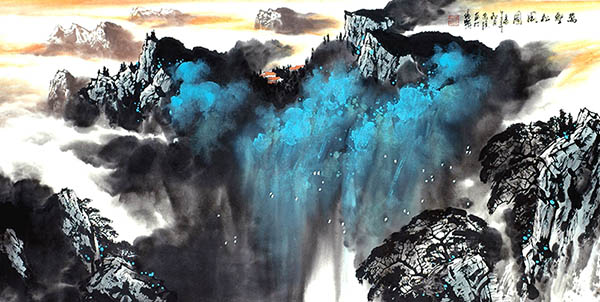 Mountains,68cm x 136cm(27〃 x 54〃),1095053-z