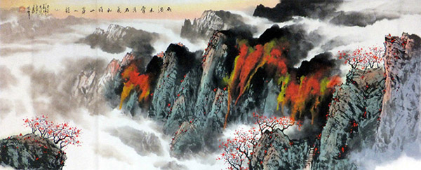 Mountains,70cm x 180cm(27〃 x 70〃),1095069-z