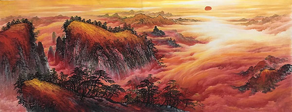 Mountains,70cm x 180cm(27〃 x 70〃),1387001-z