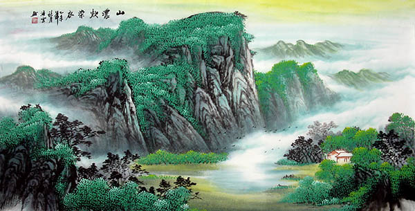 Mountains,69cm x 138cm(27〃 x 54〃),qhy11153005-z