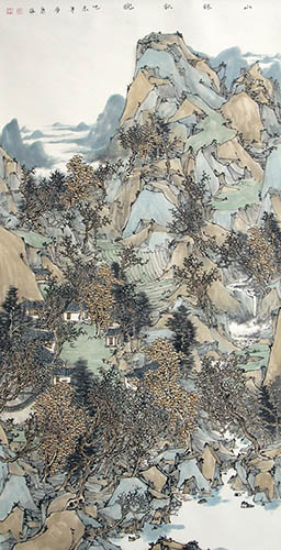 Mountains,68cm x 136cm(27〃 x 54〃),qks11147002-z